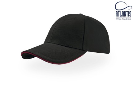 Кепка LIBERTY SANDWICH, колір black-red - LIS-black-red