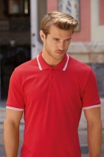 Теніска чоловіча 630320 PREMIUM TIPPED POLO, колір RW - 63-032-0-RW
